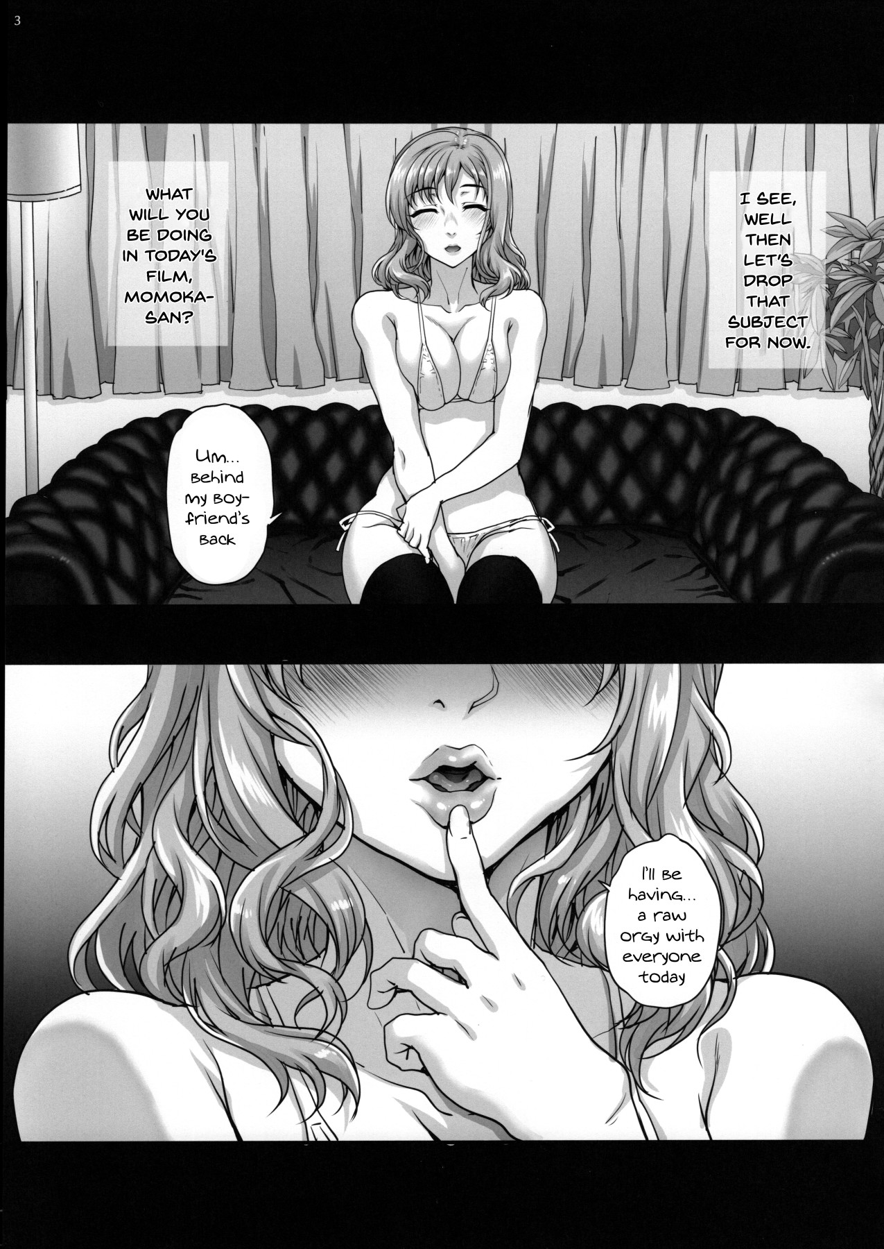 Hentai Manga Comic-Keep This A Secret From My Boyfriend 2 - I Had... Raw Group Sex-Read-4